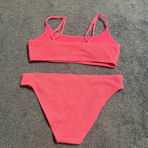 Worn once ; Hot pink Bikini size Large - Picture 2 of 3